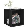 vidaXL Side Table Black Engineered wood Compact Corner Side Table