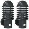 vidaXL Outdoor Wall Light Set of 2 Black