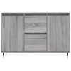 vidaXL Sideboard Gray Sonoma Engineered wood, iron 40.9x13.8x27.6 in
