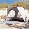 vidaXL Beach Tent 2-Person Gray Quick Release Waterproof