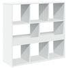 vidaXL Book Cabinet White Engineered Wood Medium Book Cabinet