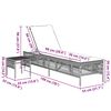 vidaXL Patio Sun Lounger Brown PE rattan 78 x 21.7 x 37.8 in