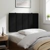 vidaXL Headboard Cushion Black Velvet, Foam 35.4 in wide for single bed