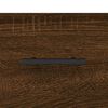 vidaXL Coffee Table Set of 2 Brown Oak Engineered Wood, Iron