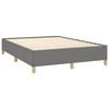 vidaXL Bed Frame Dark Grey Fabric, Plywood, Engineered Wood Full