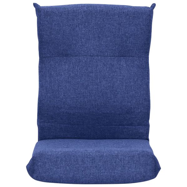 vidaXL Floor Chair Blue Fabric (100% polyester), metal Compact Foldable