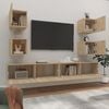 vidaXL TV Cabinet Set Set of 6 Sonoma oak Engineered wood Large
