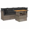 vidaXL Garden Sofa Set Grey