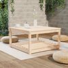 vidaXL Garden Table Pine Wood Solid Pine Wood 32.5 x 32.5 in Square