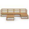 vidaXL Garden Lounge Set Honey brown Solid pinewood Medium Modular