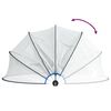 vidaXL Pool Dome Transparent PVC, Fiberglass Large Collapsible