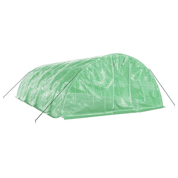 vidaXL Greenhouse Green Polyethylene Large Greenhouse Rectangular