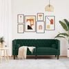 vidaXL Chesterfield Sofa Dark Green