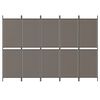 vidaXL 5-Panel Room Divider Anthracite 98.4"x78.7" Fabric