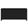 vidaXL Coffee Table Black Engineered wood 35.4 x 19.7 x 16.3 in
