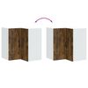vidaXL Kitchen Wall Corner Cabinet Smoked oak Engineered wood Medium