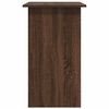 vidaXL Desk Brown Oak Engineered Wood Compact Desk Rectangular