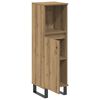 vidaXL Bathroom Cabinet Artisan Oak Engineered Wood, Iron Tall