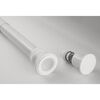 RIDDER Curtain Rail White Aluminum 27.6-45.3 in Telescopic Technology