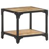 vidaXL Coffee Table Natural mango wood Solid rough mango wood 15.7x15.7 in