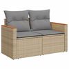 vidaXL Garden Sofa Set Beige and Light Grey