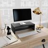 vidaXL Monitor Stand Black Engineered Wood Compact Monitor Stand