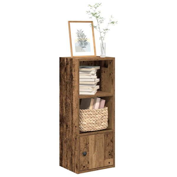 vidaXL Bookcase Old Wood Engineered Wood 30.3 in Bookcase Rectangular