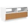 vidaXL TV Cabinet with LED Lights White 31.5x13.8x15.7"