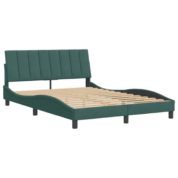 vidaXL Bed Frame Dark Green