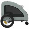 vidaXL Pet Bike Trailer Grey Oxford Fabric and Iron Foldable