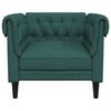 vidaXL Chesterfield Sofa Chair Dark Green