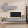 vidaXL TV Cabinet Set Set of 7 Gray Sonoma Engineered Wood