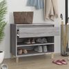 vidaXL Shoe Cabinet Grey Sonoma Engineered wood Medium Shoe Cabinet