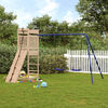 vidaXL Outdoor Playset Natural Pine, Blue