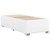 vidaXL Bed Frame White Faux leather, plywood, engineered wood Twin XL