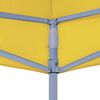 vidaXL Party Tent Roof 6.6'x6.6' Yellow 0.9 oz/ft²
