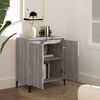 vidaXL Sideboard Grey Sonoma Engineered wood, Metal Medium Sideboard