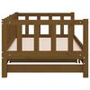 vidaXL Day Bed Honey brown Solid pine wood Double Expandable Day Bed