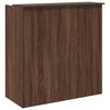 vidaXL Reception Desk Brown Oak Engineered Wood 39.4 x 19.7 x 40.7 in