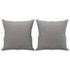 vidaXL 3-Seater Sofa with Pillows&Cushions Light Gray 82.7" Fabric