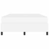 vidaXL Bed Frame with Mattress White 55.12 x 74.80 in Fabric