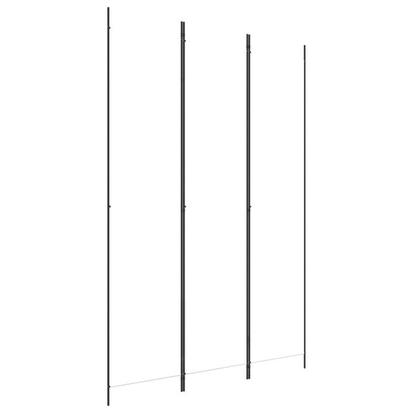 vidaXL 3-Panel Room Divider White 59.1"x86.6" Fabric