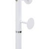 vidaXL Coat Stand White Powder-coated iron, Marble 69.3 in Coat Stand
