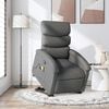 vidaXL Stand Up Massage Recliner Chair Dark Gray