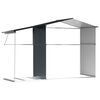 vidaXL Garden Shed Anthracite Galvanized steel, Polypropylene Large