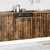 vidaXL Dishwasher Panel Smoked Oak Engineered Wood