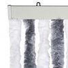 vidaXL Fly Curtain Grey and White 39.4x78.7" Chenille