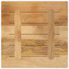 vidaXL Table Top 15.7"x15.7"x1" Square Solid Wood Rough Mango