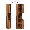vidaXL Bathroom Cabinet Old wood Engineered wood Tall Bathroom Cabinet