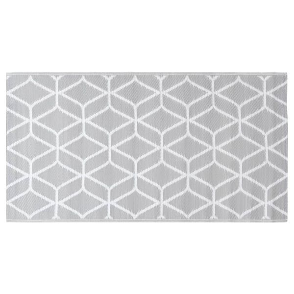 vidaXL Outdoor Carpet Grey Polypropylene 47.2 x 70.9 in Pattern